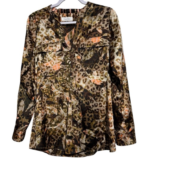 Calvin Klein Women's Camouflage Blouse - Picture 1 of 13